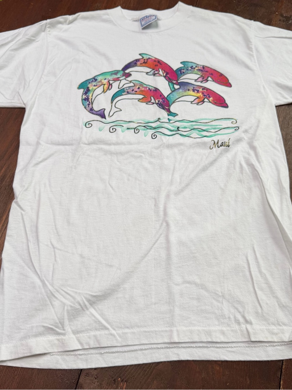 Single Stitch Dolphin Graphic Tee